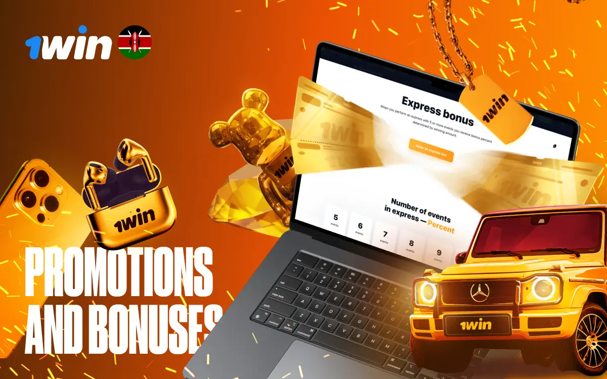 1Win Bonus Kenya: $\text{500}\%$ Welcome, $\text{30}\%$ Cashback